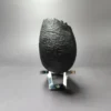 Peter Toth Black Sandblasted Egg w/ Plateaux Handmade Briar Pipe, New - Image 5
