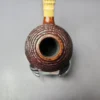 Md. Angga Rusticated Volcano w/ Bamboo Handmade Briar Pipe, New - Image 6