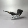 Nathan Armentrout Sandblasted Long Shank Dublin w/ Mammoth Briar Pipe, New - Image 6