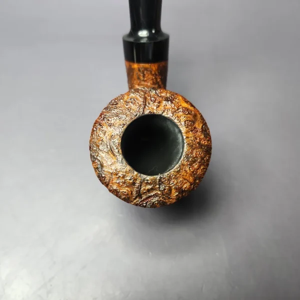 Nathan Armentrout Contrast Sandblasted Standing Dublin Handmade Briar Pipe, New - Image 6