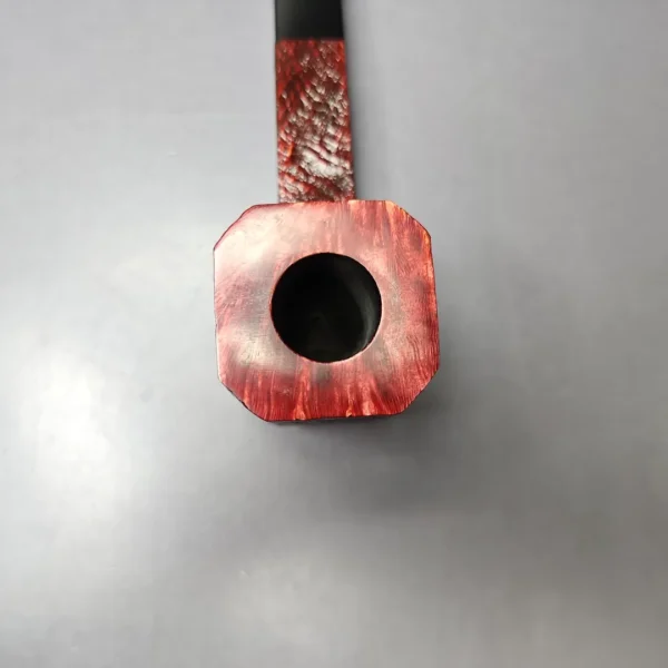 Ashton Pebble Grain LX Sandblasted Panel Billiard Estate Briar Pipe, Unsmoked - Image 6