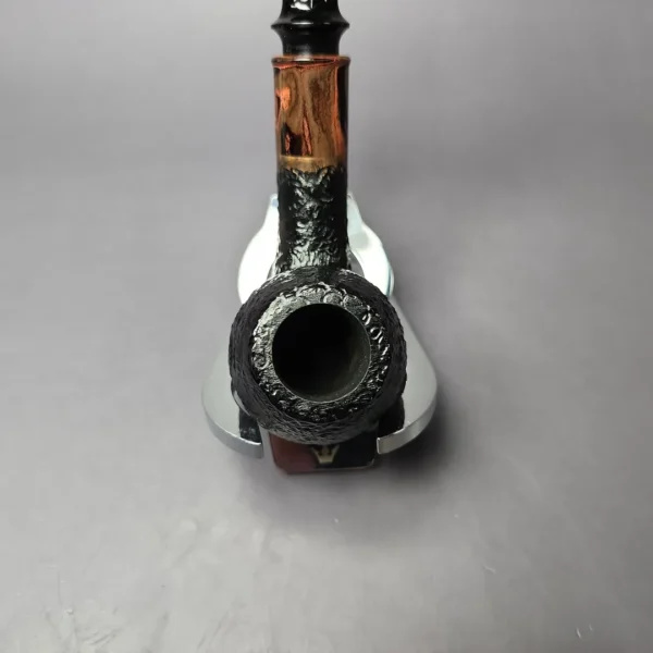 Sean Reum Sandblasted Apple w/ Cumberland Handmade Briar Pipe, New - Image 6