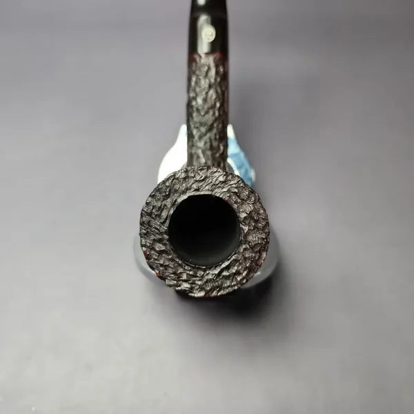 James Upshall Bark Group 5 Rusticated Dublin Estate Briar Pipe, Unsmoked - Image 6