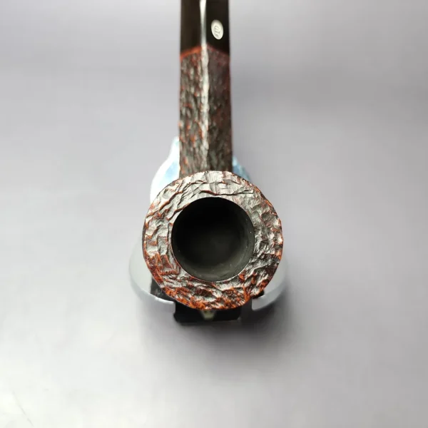 James Upshall Bark Group 6 Rusticated Diamond Shank Estate Briar Pipe, Unsmoked - Image 6