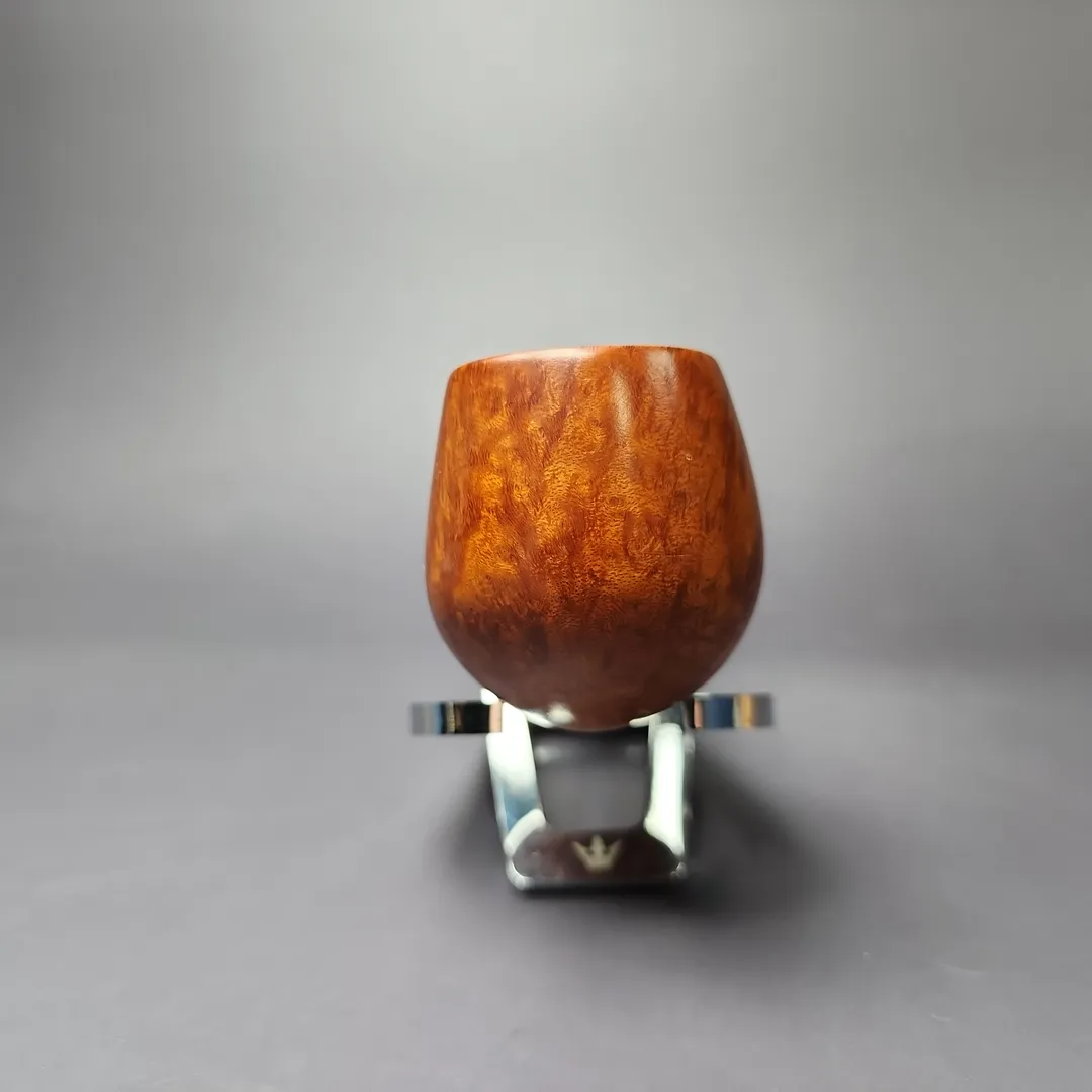 Ian Barnes Smooth Bent Billiard Estate Briar Pipe, Unsmoked - Image 6