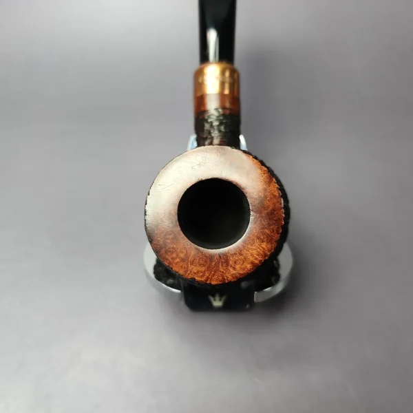 4th Generation (by Ascorti) Forza Grappa 1931 Rusticated Pot Estate Briar Pipe, Unsmoked - Image 6