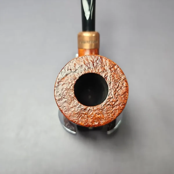 4th Generation (by Ascorti) Forza Nebbiolo 1957 Sandblasted Pot Estate Briar Pipe, Unsmoked - Image 6
