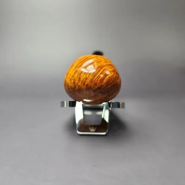 C-Pipe Smooth Tomato w/ Bamboo & Ebonite Briar Pipe, New - Image 6