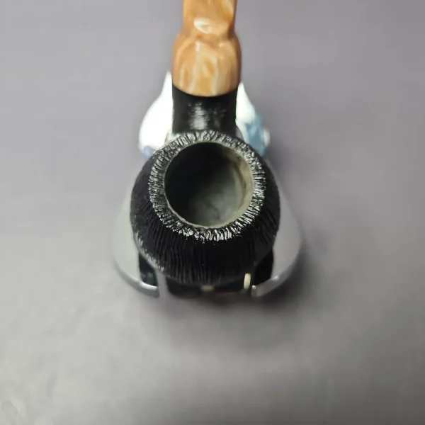 Moonshine Rusticated Grapeshot Cannonball Estate Briar Pipe, American Estates - Image 6
