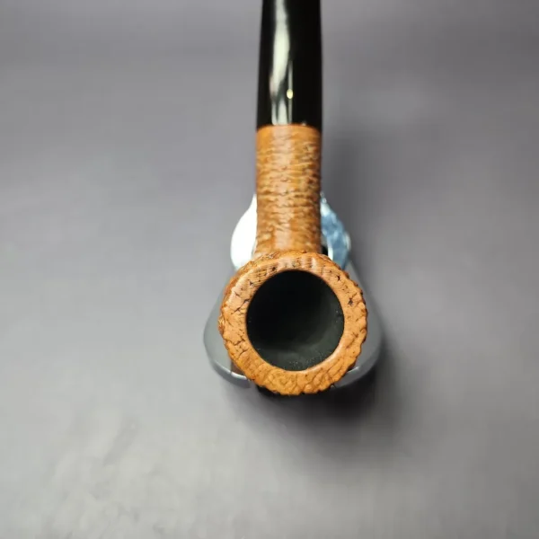 Savinelli Puto Oro Corallo 101 Rusticated Billiard Estate Briar Pipe, Italian Estates - Image 6