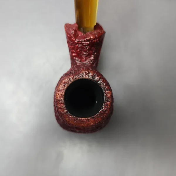 Caminetto Business XL Rusticated Cherrywood Estate Briar Pipe, Italian Estates - Image 6