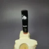 MBSD Meerschaum Deluxe Natural XL Freehand Block Meerschaum Pipe, Briar-Mortise, New - Image 6