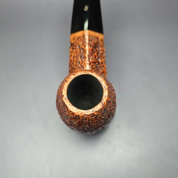 Ser Jacopo Maxima Sandblasted DIamond Shank Apple Estate Briar Pipe, Italian Estates - Image 6