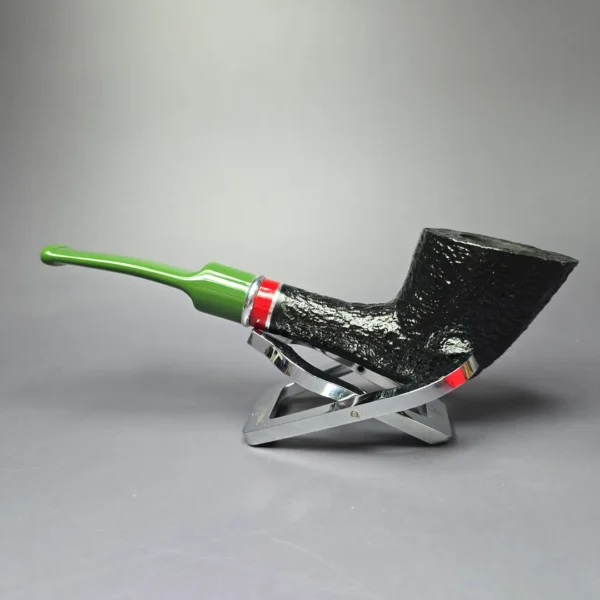 Savinelli 2025 Saint Nicholas 904 KS Rusticated Dublin Briar Pipe, 6mm, New - Image 6