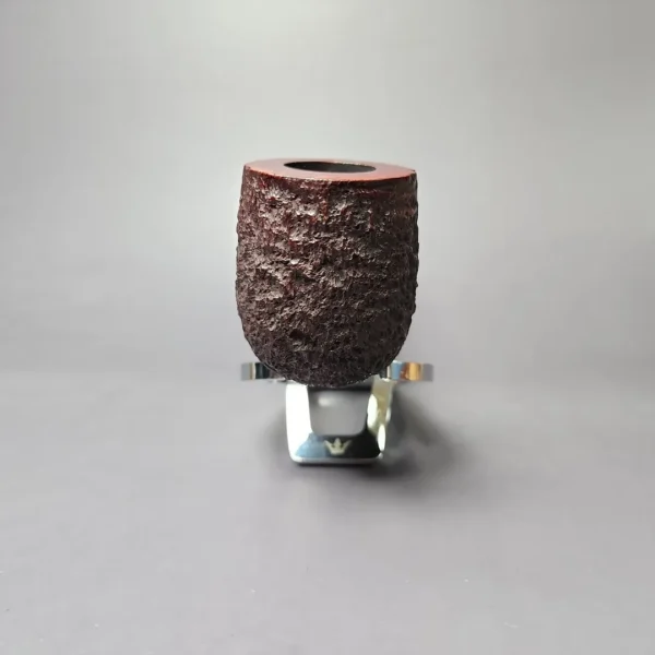 James Upshall Bark Group 5 Partially Rusticated Billiard Estate Briar Pipe, Unsmoked - Image 6