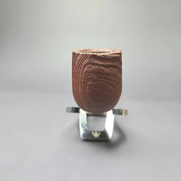 MBSD Briars by Piero Vitale Vintage Sandblasted Billiard w/ Olivewood Briar Pipe, New - Image 6