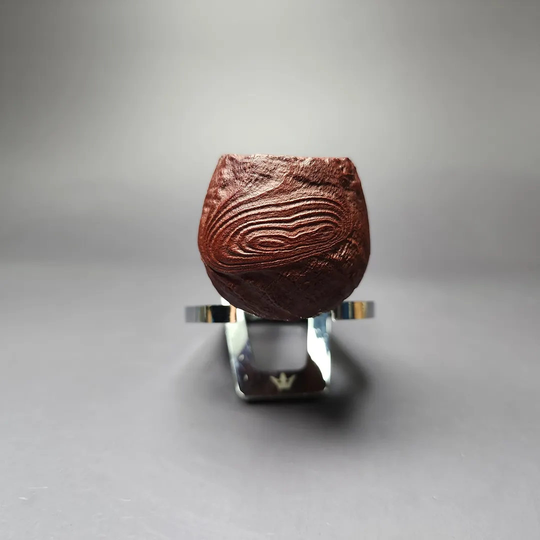 MBSD Briars by Piero Vitale Vintage Sandblasted Author w/ Boxwood Briar Pipe, New - Image 6