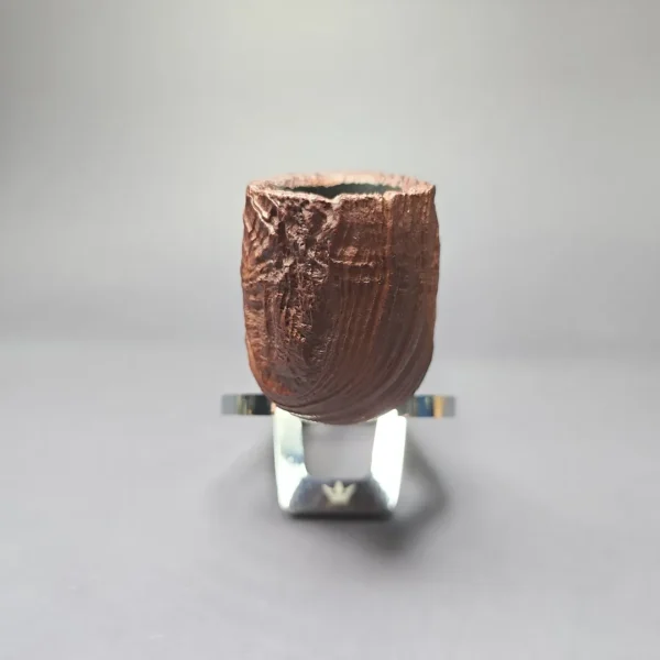 MBSD Briars by Piero Vitale Vintage Sandblasted Billiard w/ Boxwood Briar Pipe, New - Image 6