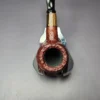 MBSD Briars by Piero Vitale Vintage Sandblasted Author w/ Zebrawood Briar Pipe, New - Image 6