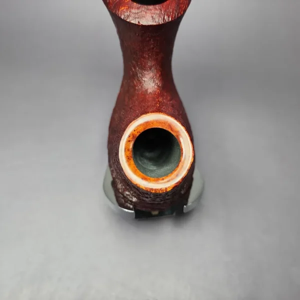 J Alan 2024 Contrast Sandblasted Volcano (2207) Estate Briar Pipe, Unsmoked - Image 6
