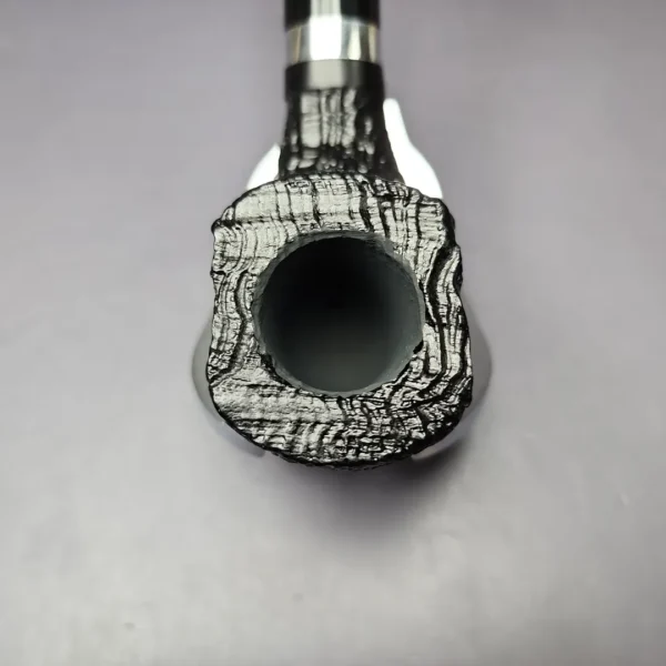 Morgan BlackJack 31 Sandblasted Panel Horn Briar Pipe, New - Image 6