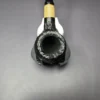 MBSD Briars by Piero Vitale Black Rusticated Author w/ Boxwood Briar Pipe, New - Image 6