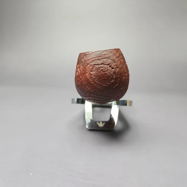 MBSD Briars by Piero Vitale Sandblasted Author w/ Zebrawood Briar Pipe, New - Image 6