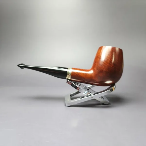 Vauen 3211 Smooth Billiard w/ Brass Estate Briar Pipe, Unsmoked, 9mm - Image 6