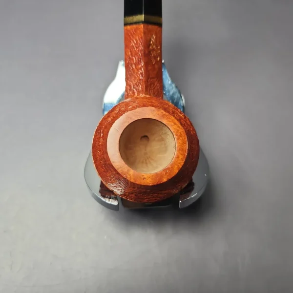 Mina Pipes Sandblasted Bent Bulldog Estate Briar Pipe, Unsmoked - Image 6