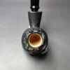 Peter Toth Black Sandblasted Egg w/ Plateaux Handmade Briar Pipe, New - Image 6