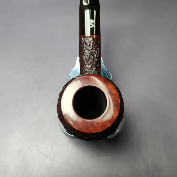 James Upshall Bark EXL Partially Rusticated Acorn Estate Briar Pipe, Unsmoked - Image 6