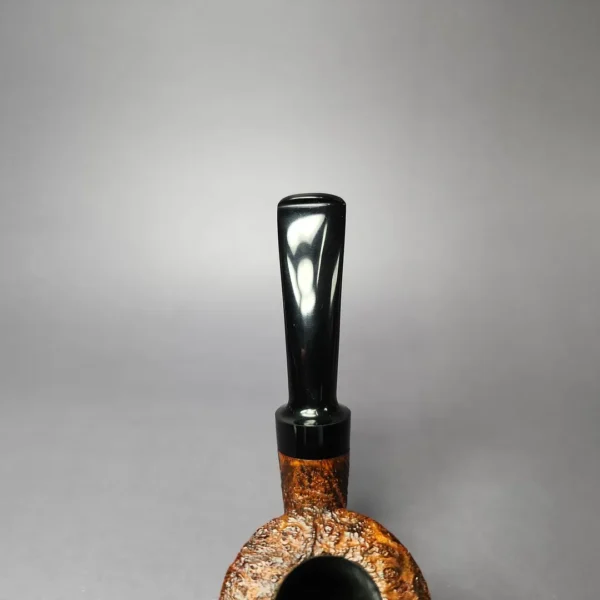 Nathan Armentrout Contrast Sandblasted Standing Dublin Handmade Briar Pipe, New - Image 7