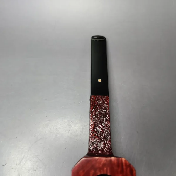Ashton Pebble Grain LX Sandblasted Panel Billiard Estate Briar Pipe, Unsmoked - Image 7