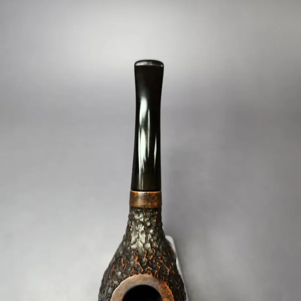 Sam Learned 2001 Crescent Grade Rusticated Hawkbill Estate Briar Pipe, American Estates - Image 7