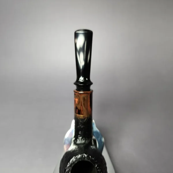 Sean Reum Sandblasted Apple w/ Cumberland Handmade Briar Pipe, New - Image 7