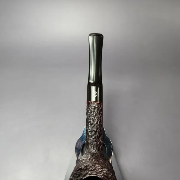 James Upshall Bark Group 5 Rusticated Dublin Estate Briar Pipe, Unsmoked - Image 7
