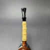 HS Studio Signature Grade Smooth Tomato w/ Bamboo Estate Briar Pipe, Unsmoked - Image 7