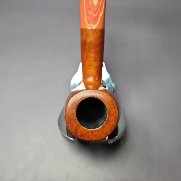 Ian Barnes Smooth Bent Billiard Estate Briar Pipe, Unsmoked - Image 7