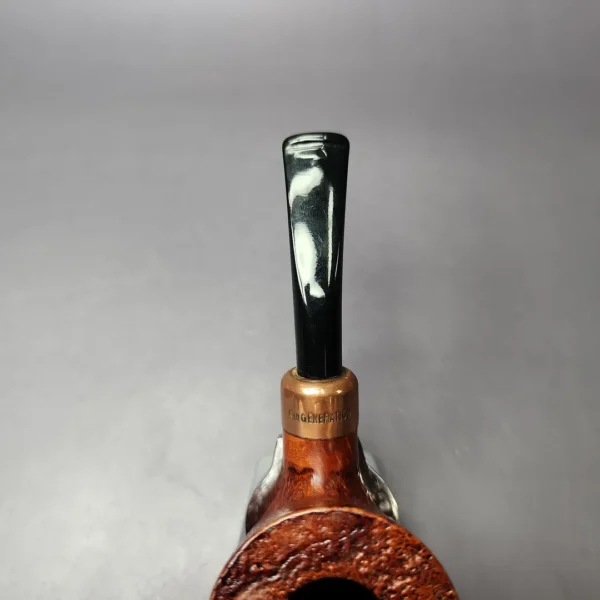 4th Generation (by Ascorti) Forza Nebbiolo 1957 Sandblasted Pot Estate Briar Pipe, Unsmoked - Image 7