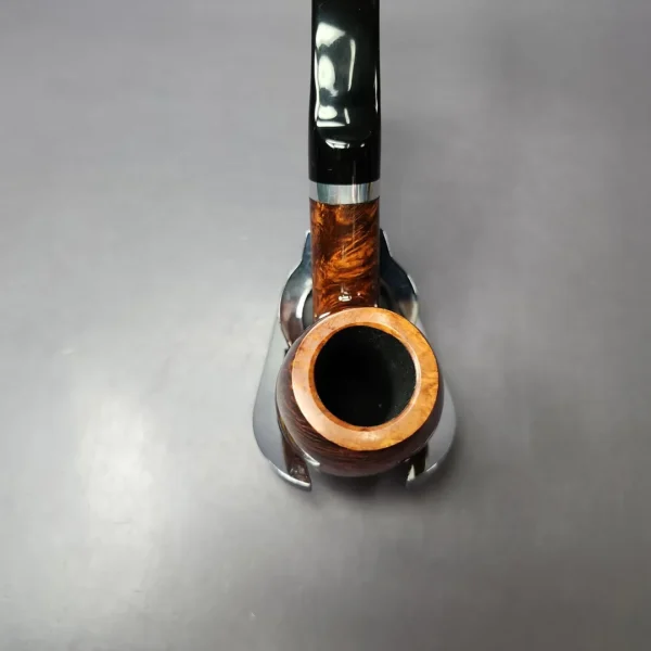 John Aylesbury 018 Smooth Bent Billiard w/ Silver Estate Briar Pipe, Unsmoked, 9mm - Image 7