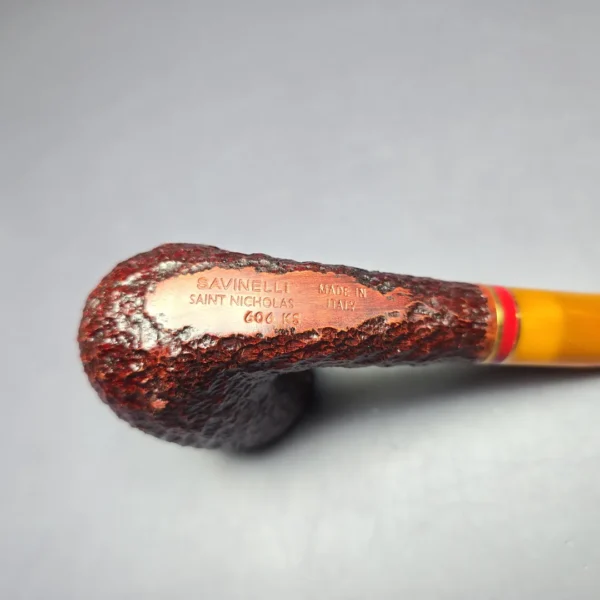 Savinelli Saint Nicholas 2024 606 Sandblasted Estate Briar Pipe Unsmoked, 6mm - Image 7