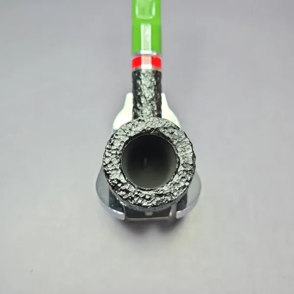 Savinelli 2025 Saint Nicholas 121 KS Rusticated Pot Briar Pipe, 6mm, New - Image 7