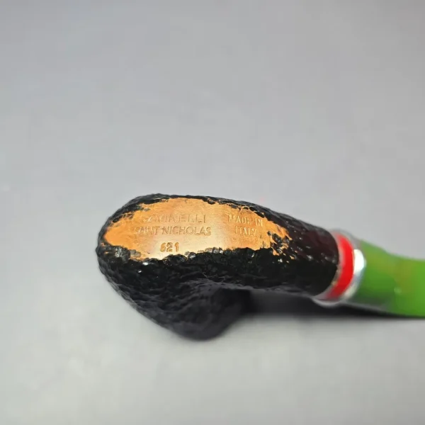 Savinelli 2025 Saint Nicholas 621 KS Rusticated Bent Dublin Briar Pipe, 6mm, New - Image 7