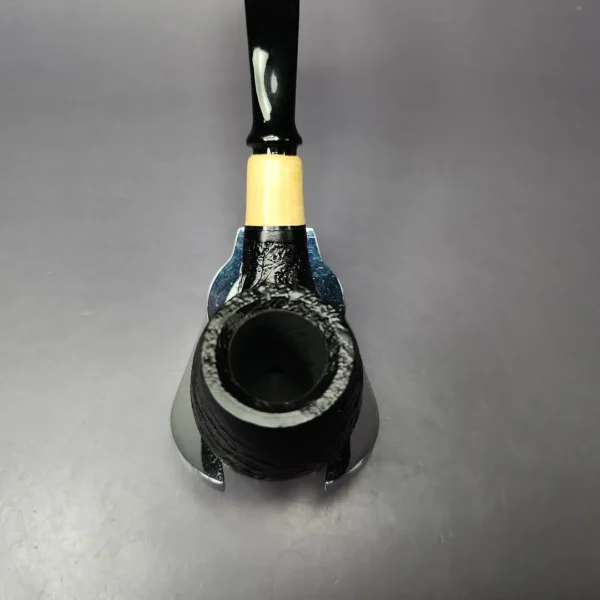 MBSD Briars by Piero Vitale Sandblasted Brandy w/ Boxwood Briar Pipe, New - Image 7