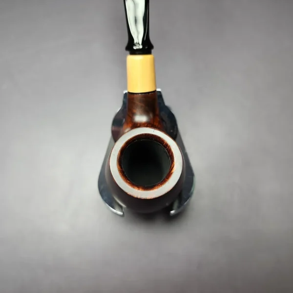 MBSD Briars by Piero Vitale Smooth Brandy w/ Olivewood Briar Pipe, New - Image 7