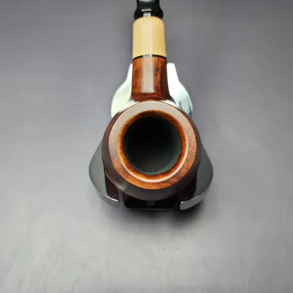 MBSD Briars by Piero Vitale Smooth Author w/ Boxwood Briar Pipe, New - Image 7