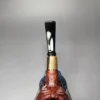 MBSD Briars by Piero Vitale Vintage Sandblasted Author w/ Zebrawood Briar Pipe, New - Image 7