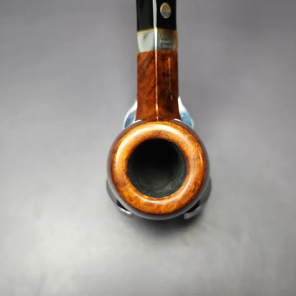 Aldo Velani Ultima Smooth Diamond Shank Billiard Estate Briar Pipe, Italian Estates - Image 7