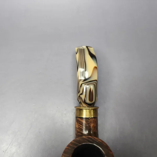 JM Boswell 2024 Smooth Apple w/ Shell Casing Estate Briar Pipe, American Estates - Image 7