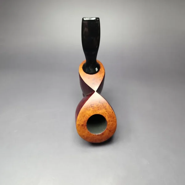 Manfred Hortig 2021 Smooth Cubist Freehand Estate Briar Pipe, Unsmoked, 9mm - Image 7